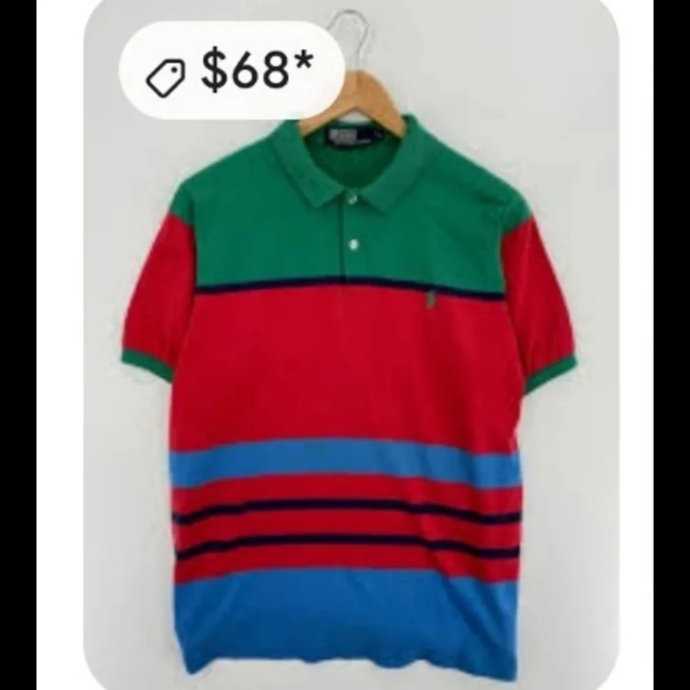 Y2k Polo Ralph Lauren Vintage golf & polo shirt LG 44 EUC! LIKE NEW